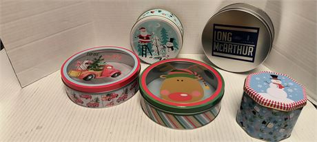 Flat Of Holiday Tins