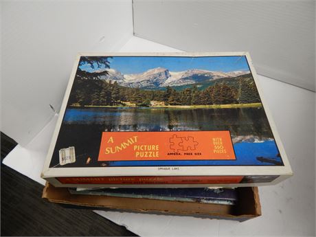 Vintage Children Books & Puzzle