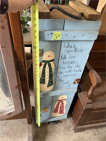Large Snowman Theme Wood Box