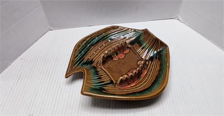 California Pottery Retro Ashtray. Has Some Chips In Bottom Of Ashtray