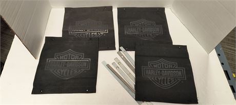 Flat Of Harley Davidson Saddlebag Tethers