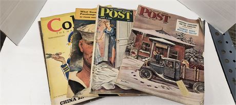 Flat Of Vintage Magazines