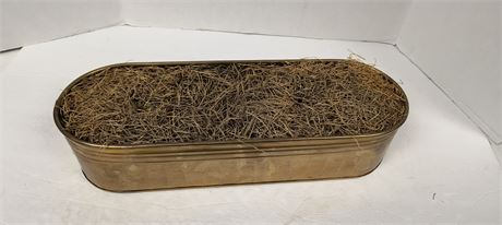 Oval Brass Planter
