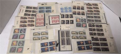 Flat Of Collectible Postage Stamps