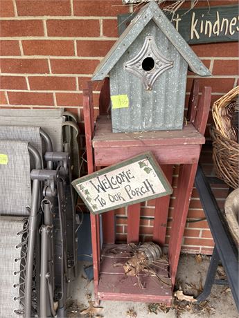 Metal Bird House, Decor