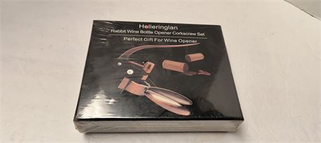 Holleringlan Rabbit Wine Bottle Opener Corkscrew Set