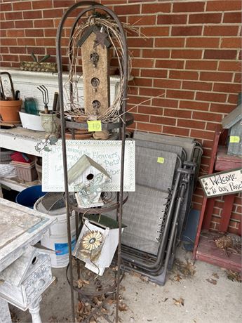 Flower Pot Stand, Birdhouses, Decor