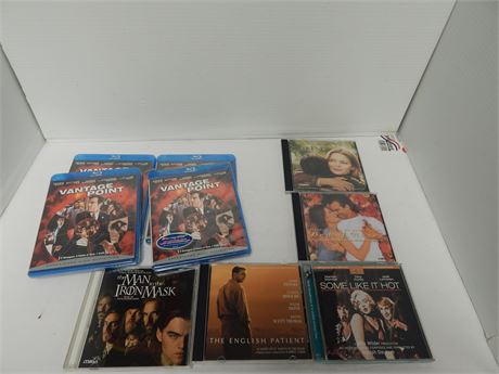 Flat Of Blu Rays & Various CD's