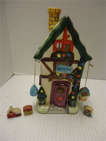 Ceramic Welcome Tea Light Candle House