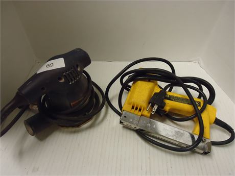 Arrow Electric Staple Gun + Nail Gun & Ryobi Buffer/Polisher