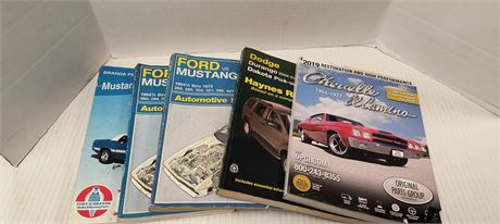 Various Car Repair Books