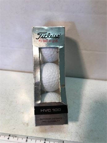 Sleeve of Titleist HVC 100 Golf Balls