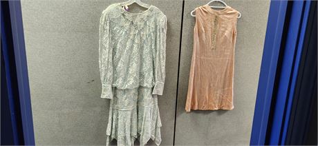 Vintage Bobbie Brooks Dress. Size 9 & Vintage Scala Dress. Size Large