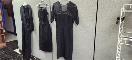 Vintage Black Dresses. Various Sizes