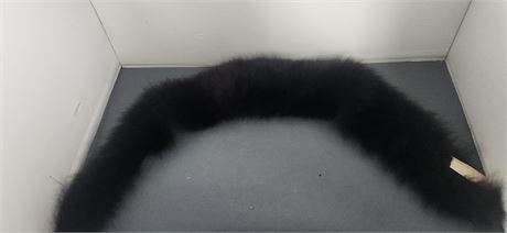 Vintage Black Fur Collar