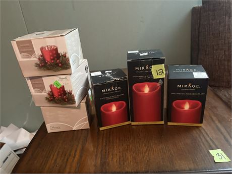 Battery Candles, Candle Holders