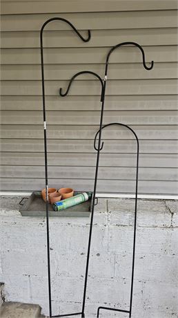 Shepherds hooks, clay pots, etc