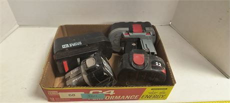 Flat Of Rechargeable Batteries For Rechargeable Power Tools