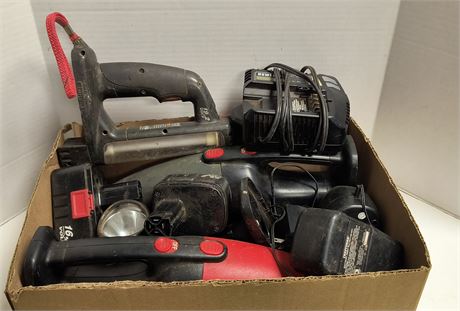 Craftsman Flashlight & Multi Tool & Vacuum & Rechargeable Batteries & Charger