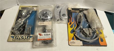 Motorcycle Round Skull Mirror & Tear Drop Mirror & More