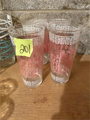 Vintage Pink Williamsburg Barware
