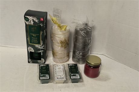 Flat Of Various Candles