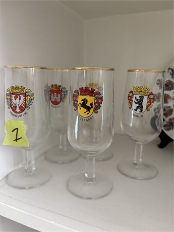 Vintage German Beer Glasses