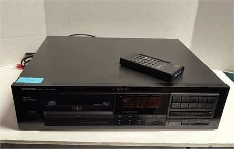 Onkyo Compact Disc Changer Model No. DX-C400 & Remote