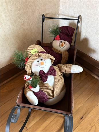 Snowman Sleigh