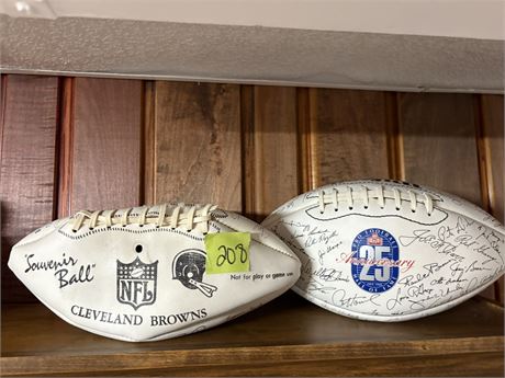 Collectible Footballs, Hall of Fame Ball, NFL Browns
