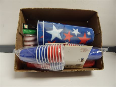 Lot Of 4TH Of July Decorations