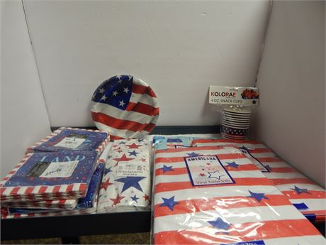 Lot Of 4TH Of July Decorations