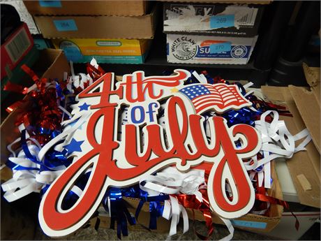 Lot Of 4TH Of July Decorations