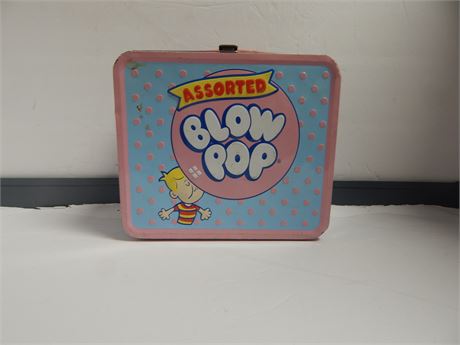 Vintage Blow Pop Metal Lunch Box