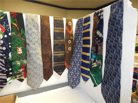 Flat Of Various Ties