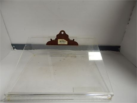 Clear Plastic Angled Clipboard