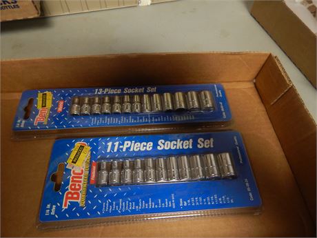 Benchtop 11-Piece Socket Set & Benchtop 13- Piece Socket Set