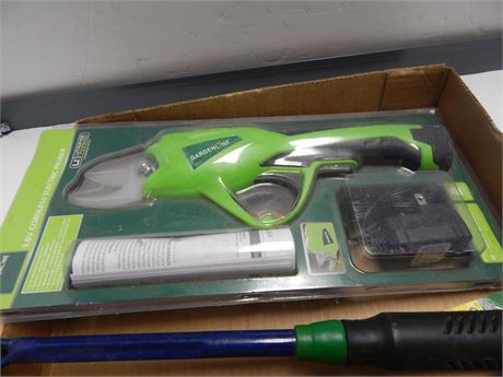 Gardenline 3.6v Cordless Electric Pruner & Small Garden Rake