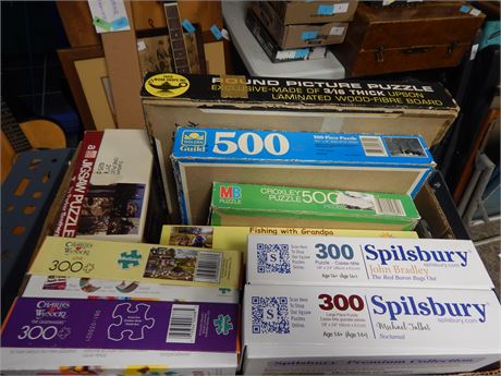 Box Of Various Puzzles