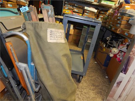 Vintage Folding Wood Cot