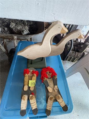 Decor, Geese, Raggedy Ann and Andy