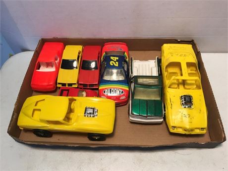 Flat of Toy Cars