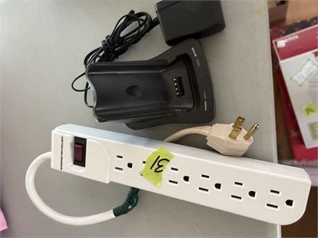 Power Strip, Phone Charger