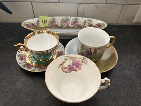 Vintage Teacups, Serving Bowls