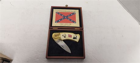 Confederate Flag The South Will Rise Again Knife