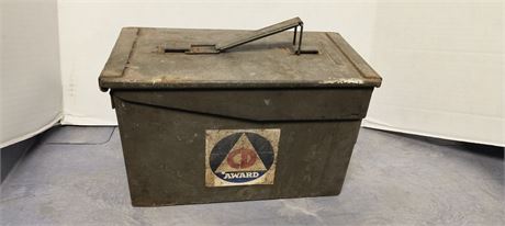 Green Metal Ammo Box