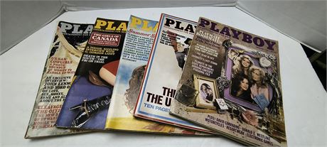 Lot Of Vintage Playboy Magazines