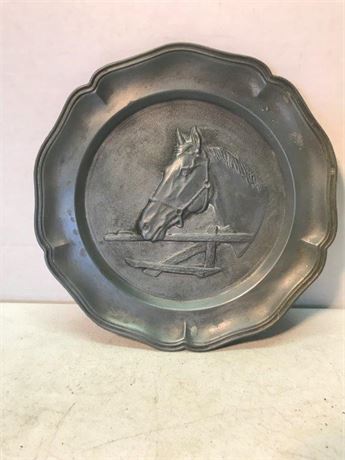 Pewter Horse Plate