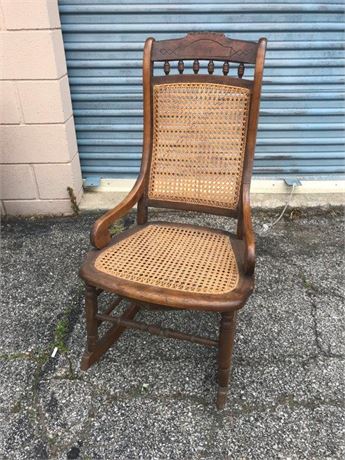 Antique Cane Rocker