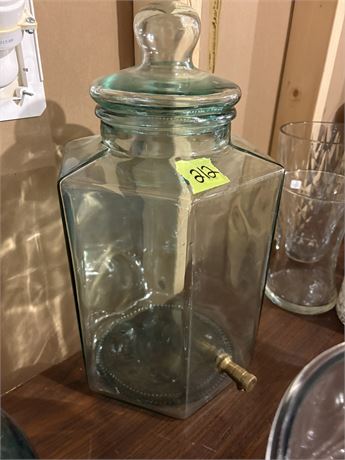 Large Glass Drink Dispenser